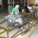 Seeing how the engine fits (with some help, of course).